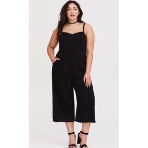 Challis Cropped Jumpsuit